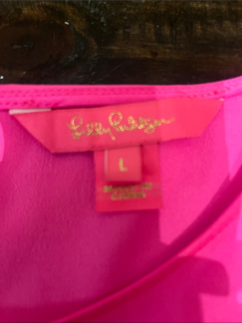 Lilly Pulitzer Vibrant Pink Top - Picture 2 of 6